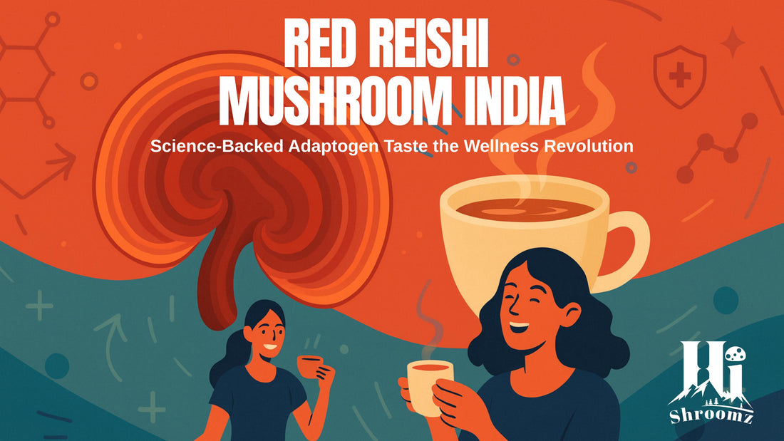 An Article on Red Reishi Mushroom India: The Ancient Adaptogen Winning Over Young Indians by Hi Shroomz, Han Agri Innovations Pvt. Ltd.
