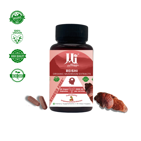 Organic Red Reishi Mushroom Precision Extract (60 Capsules)