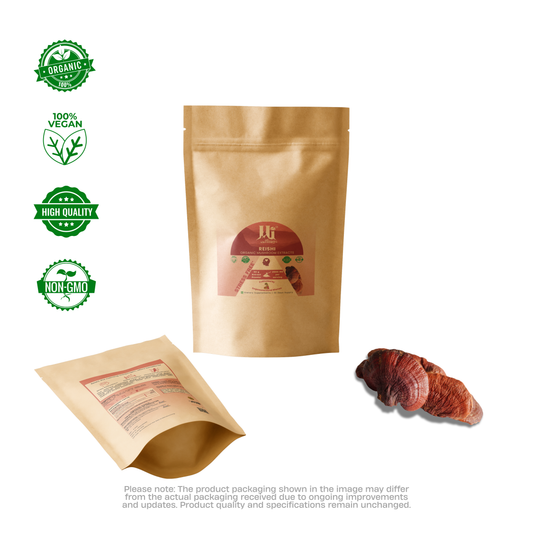 Red Reishi Extract Powder India – Calm, Pure Himalayan Mushroom - Hi Shroomz - Han Agri Innovations Pvt. Ltd., Dehradun, Uttarakhand