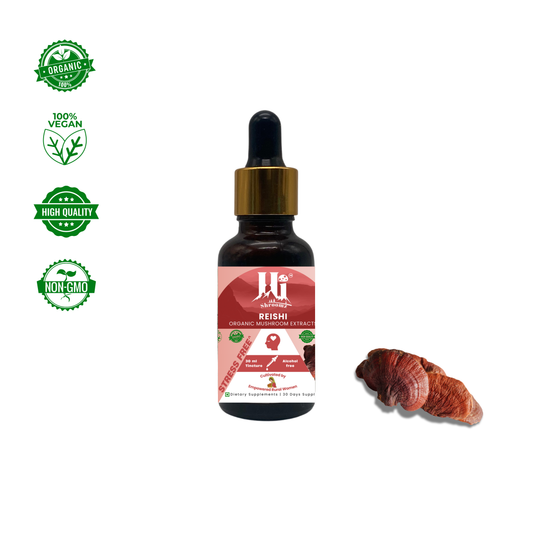 Red Reishi Mushroom Drops India – Sleep Support, Pure Himalayan Extract - Hi Shroomz - Han Agri Innovations Pvt. Ltd., Dehradun, Uttarakhand